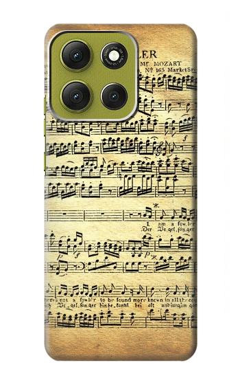 S2667 The Fowler Mozart Music Sheet Case For Motorola Moto G86