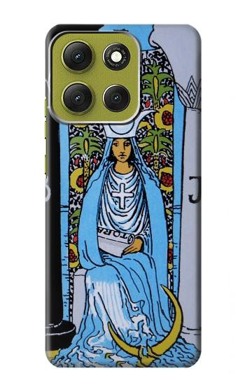 S2764 High Priestess Tarot Card Case For Motorola Moto G86