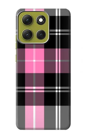 S3091 Pink Plaid Pattern Case For Motorola Moto G86