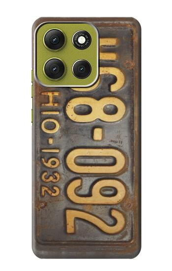 S3228 Vintage Car License Plate Case For Motorola Moto G86