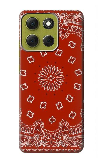 S3355 Bandana Red Pattern Case For Motorola Moto G86