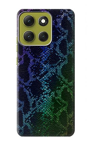 S3366 Rainbow Python Skin Graphic Print Case For Motorola Moto G86