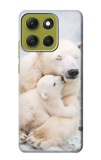 S3373 Polar Bear Hug Family Case For Motorola Moto G86