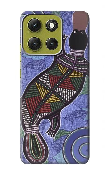 S3387 Platypus Australian Aboriginal Art Case For Motorola Moto G86