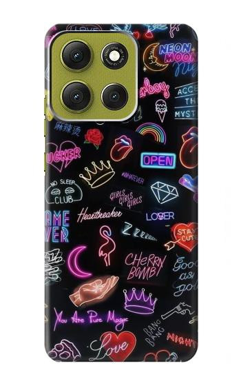 S3433 Vintage Neon Graphic Case For Motorola Moto G86