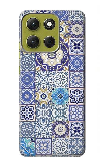 S3537 Moroccan Mosaic Pattern Case For Motorola Moto G86