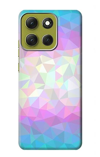 S3747 Trans Flag Polygon Case For Motorola Moto G86