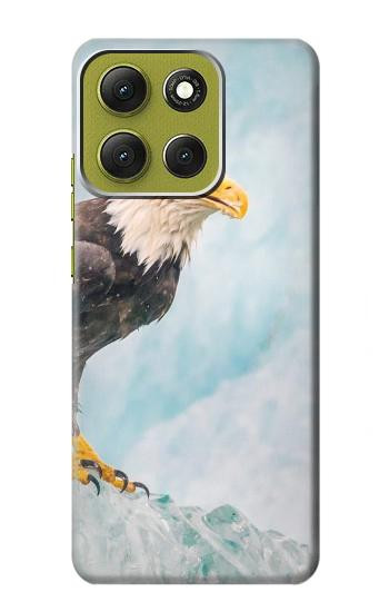 S3843 Bald Eagle On Ice Case For Motorola Moto G86