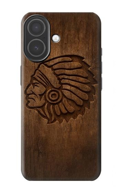 S4035 Native American Wood Carving Case For iPhone 17