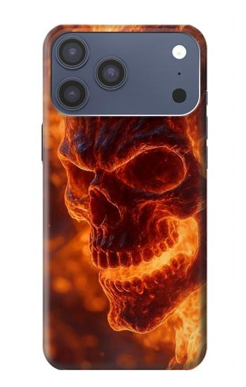 S4062 Fire Skull Case For iPhone 17 Pro Max, 18 Pro Max