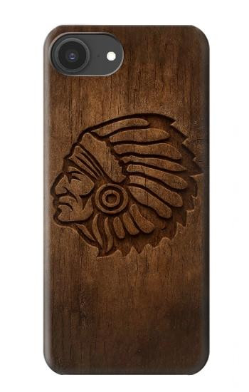 S4035 Native American Wood Carving Case For iPhone 16e, 17e