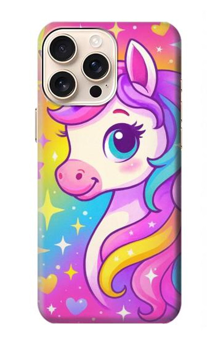 S4057 Cute Unicorn Cartoon Case For iPhone 16 pro