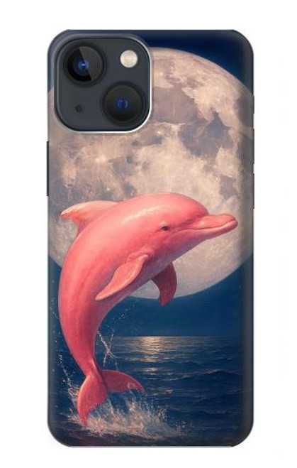 S4045 Dolphin Moon Night Case For iPhone 14