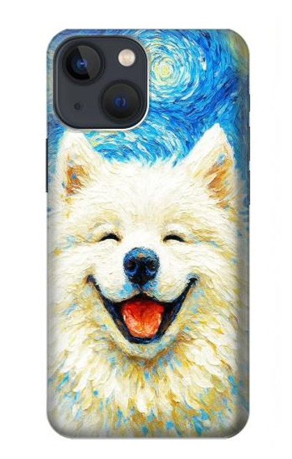 S4064 Smile Dog Van Gogh Starry Night Case For iPhone 14