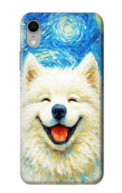 S4064 Smile Dog Van Gogh Starry Night Case For iPhone XR