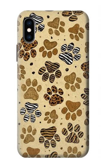 S4032 Wild Animal Paw Foot Print Case For iPhone X, iPhone XS
