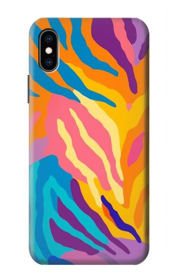 S4037 Colorful Zebra Pattern Case For iPhone X, iPhone XS