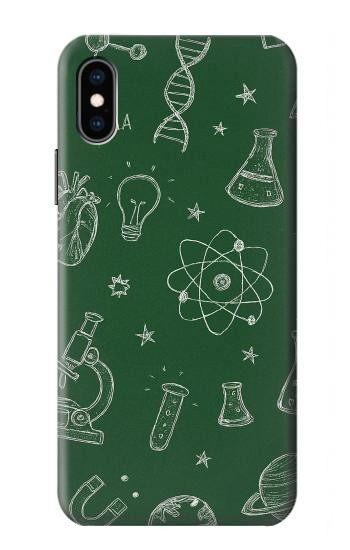 S4059 Science Chalkboard Graphic Case For iPhone X, iPhone XS