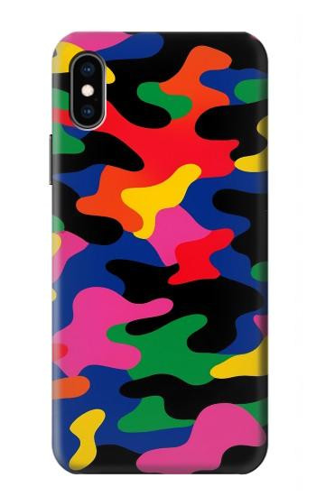 S4072 Colorful Camouflage Case For iPhone X, iPhone XS