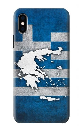 S4074 The Flag of Greece Case For iPhone X, iPhone XS