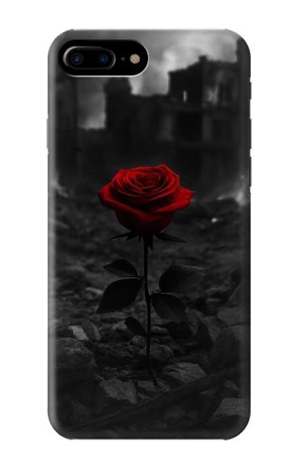S4048 Red Rose Ruins Case For iPhone 7 Plus, iPhone 8 Plus