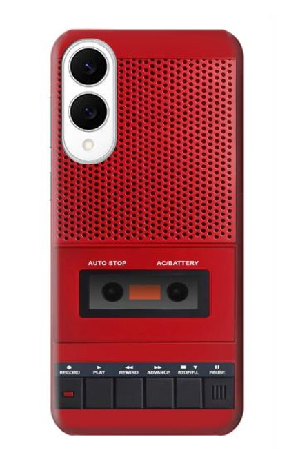 S4073 Vintage Red Cassette Player Graphic Case For Samsung Galaxy S25 Edge