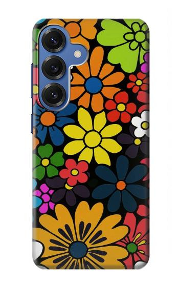 S4043 Colorful Flowers Cartoon Case For Samsung Galaxy S25