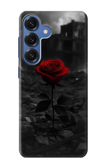 S4048 Red Rose Ruins Case For Samsung Galaxy S25