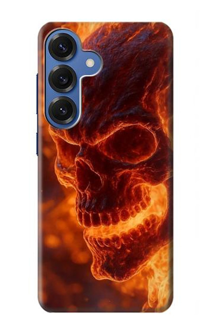 S4062 Fire Skull Case For Samsung Galaxy S25