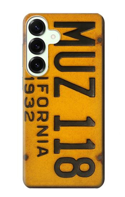 S4060 Vintage California Car License Plate Case For Samsung Galaxy S25 Plus