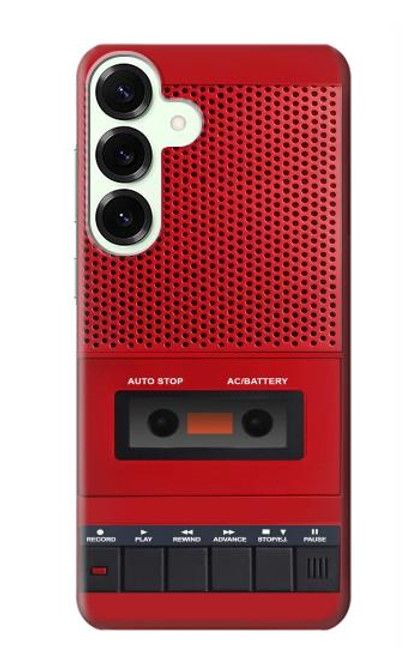 S4073 Vintage Red Cassette Player Graphic Case For Samsung Galaxy S25 Plus