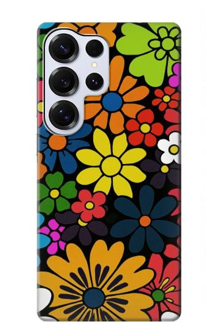 S4043 Colorful Flowers Cartoon Case For Samsung Galaxy S25 Ultra