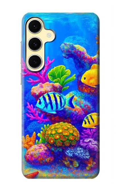 S4058 Colorful Aquarium Case For Samsung Galaxy S24 FE