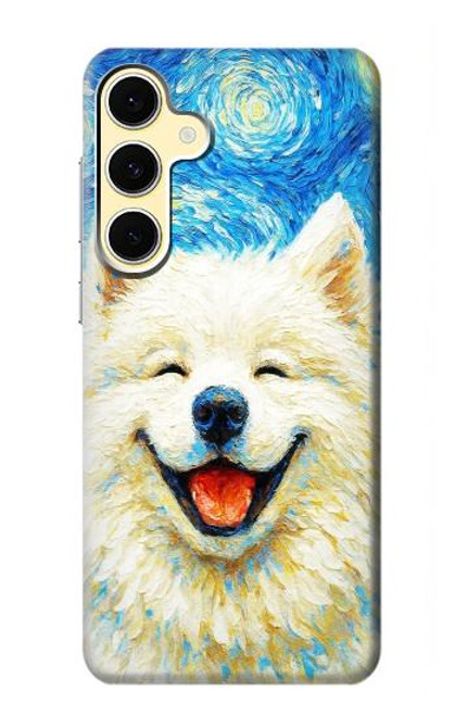 S4064 Smile Dog Van Gogh Starry Night Case For Samsung Galaxy S24 FE