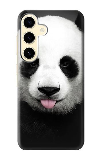 S4049 Cute Panda Stick Out Tongue Case For Samsung Galaxy S24
