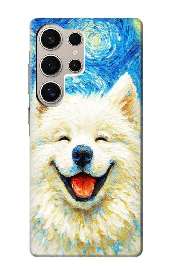 S4064 Smile Dog Van Gogh Starry Night Case For Samsung Galaxy S24 Ultra
