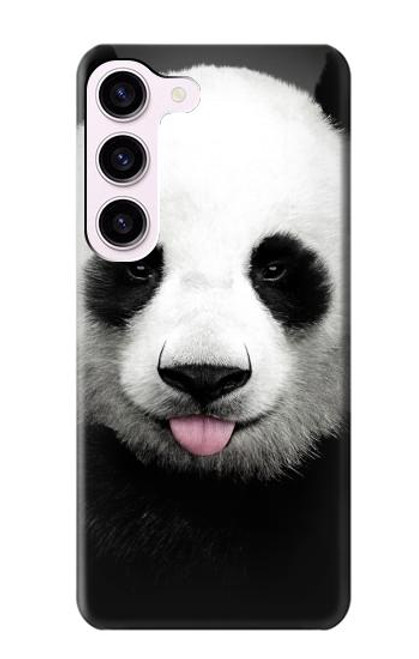 S4049 Cute Panda Stick Out Tongue Case For Samsung Galaxy S23