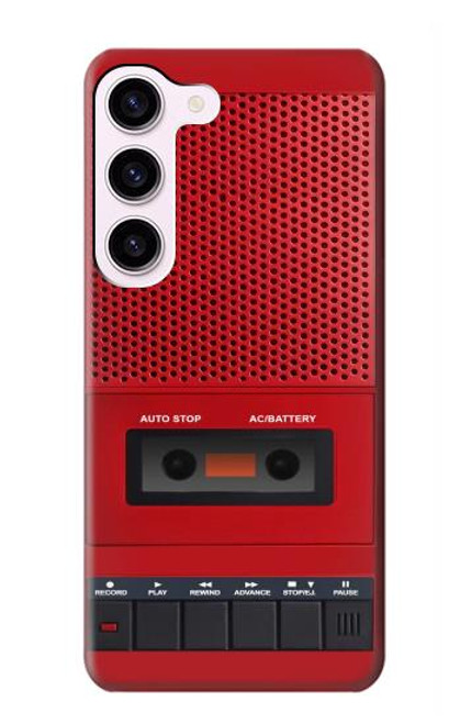 S4073 Vintage Red Cassette Player Graphic Case For Samsung Galaxy S23