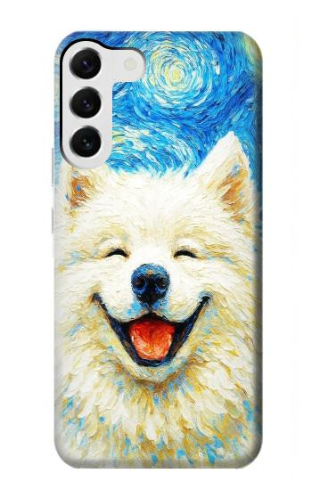 S4064 Smile Dog Van Gogh Starry Night Case For Samsung Galaxy S23 Plus