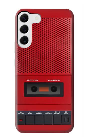 S4073 Vintage Red Cassette Player Graphic Case For Samsung Galaxy S23 Plus