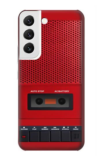 S4073 Vintage Red Cassette Player Graphic Case For Samsung Galaxy S22