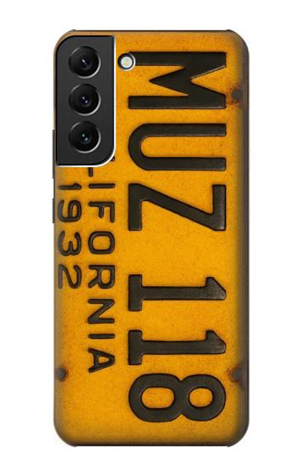 S4060 Vintage California Car License Plate Case For Samsung Galaxy S22 Plus