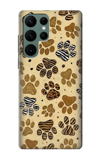 S4032 Wild Animal Paw Foot Print Case For Samsung Galaxy S22 Ultra