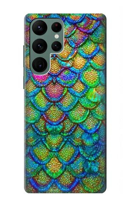 S4071 Colorful Mermaid Scale Case For Samsung Galaxy S22 Ultra
