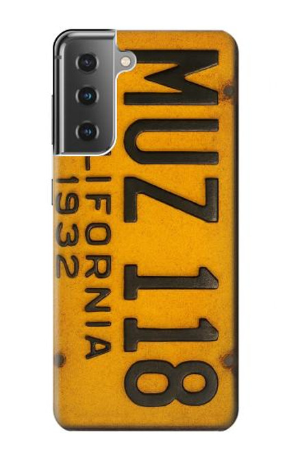 S4060 Vintage California Car License Plate Case For Samsung Galaxy S21 Plus 5G, Galaxy S21+ 5G