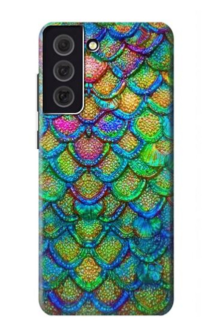 S4071 Colorful Mermaid Scale Case For Samsung Galaxy S21 FE 5G