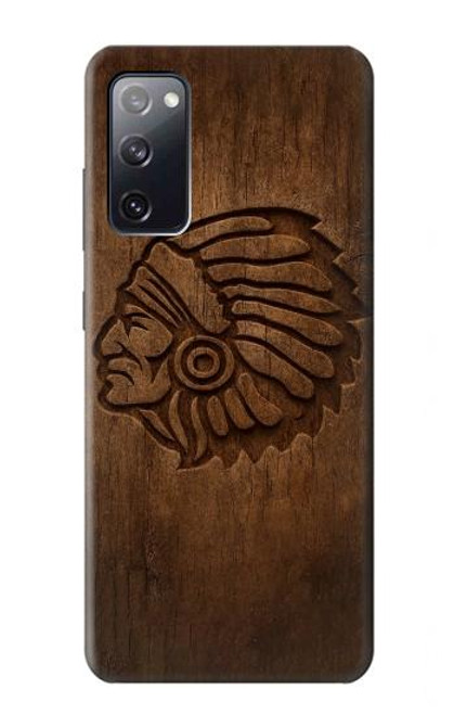 S4035 Native American Wood Carving Case For Samsung Galaxy S20 FE
