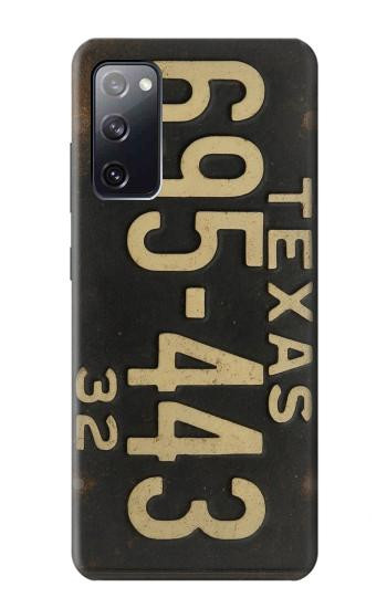 S4061 Vintage Texas Car License Plate Case For Samsung Galaxy S20 FE