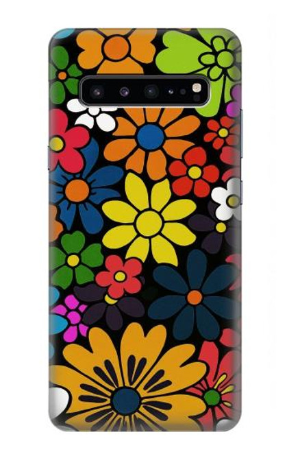 S4043 Colorful Flowers Cartoon Case For Samsung Galaxy S10 5G
