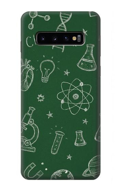S4059 Science Chalkboard Graphic Case For Samsung Galaxy S10